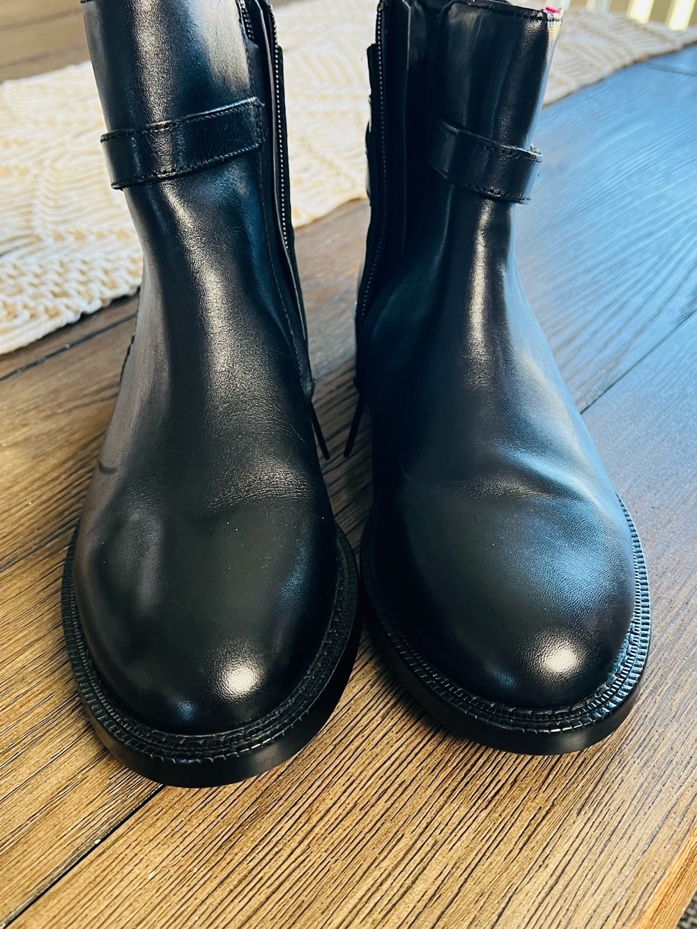 Sam Edelman Black Leather Ankle Boots